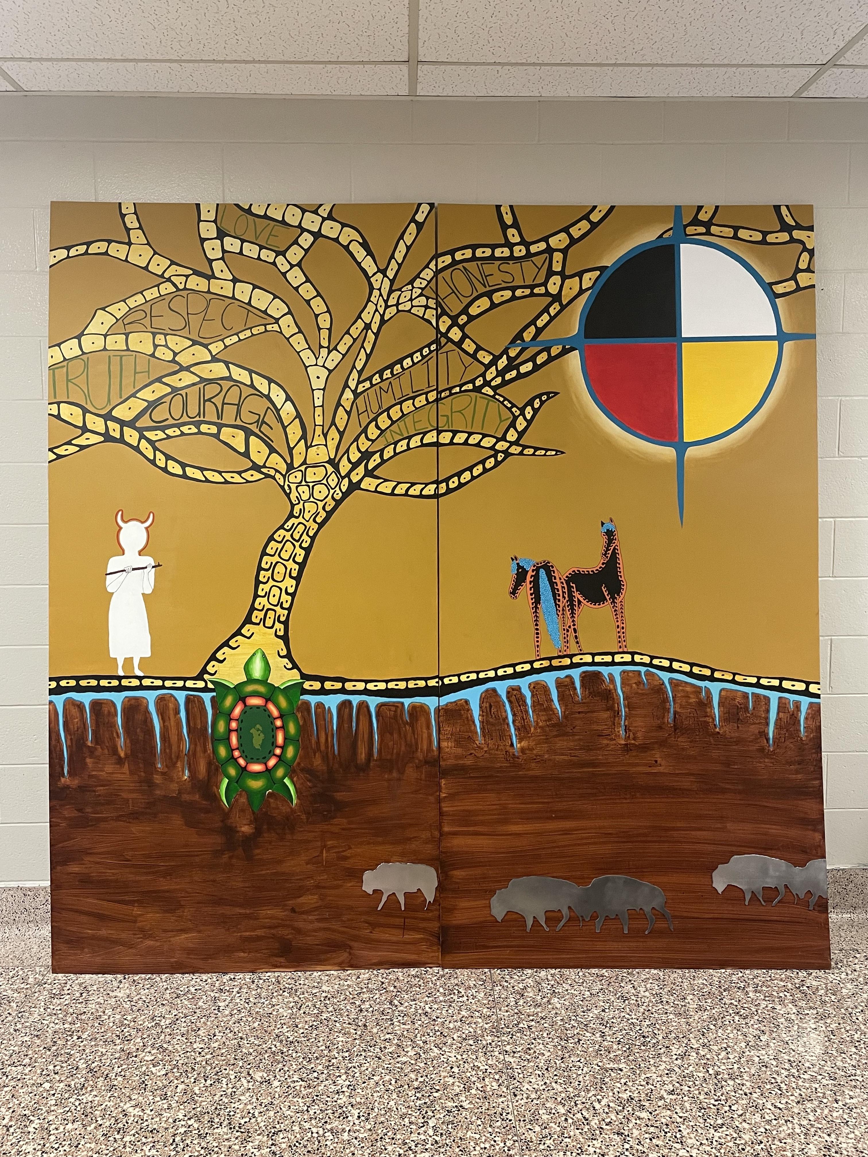 Photo of Indigenous-inspired art piece
